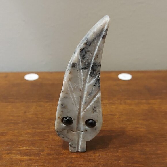 Crystal Leaf Buddies - Yellow Calcite and Dendritic Jasper - Picture 3 of 9